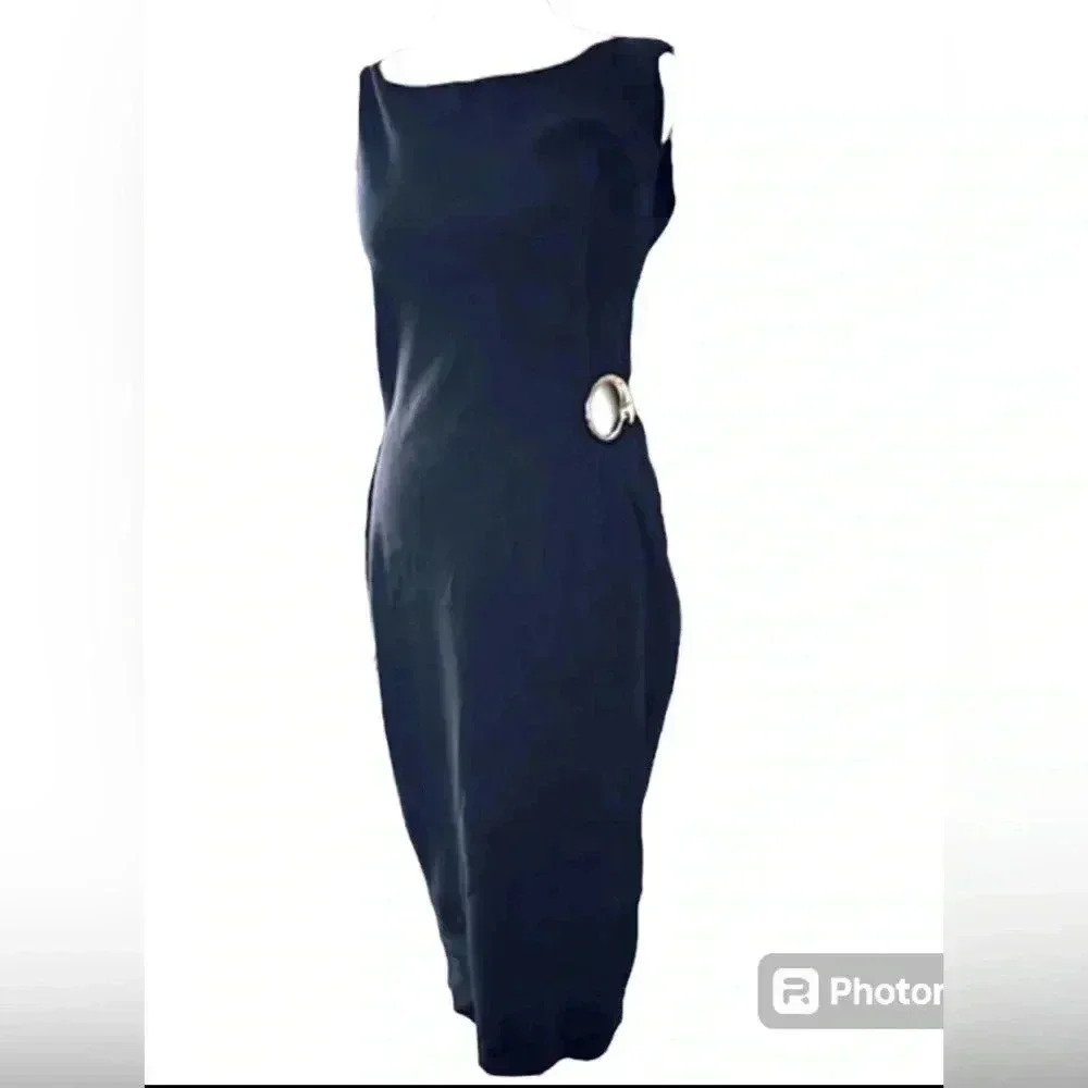 Cavalli Class SZ 6 Evening Maxi Black Dress - Picture 2 of 13